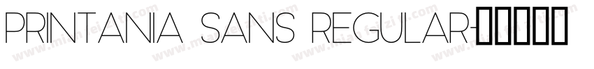 Printania Sans Regular字体转换